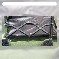 Chariot de courses pliable pour animaux de compagnie, quatre roues, tube en acier thermolaqué, 2 couches, polyester 600D, capacité 240 kg, personnalisable OEM
