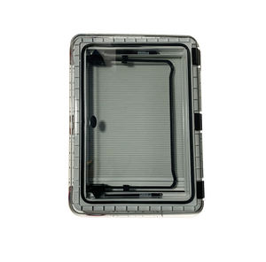 Material de aluminio de doble acristalamiento cúpula RV tragaluz ventanas de techo para expedición TC camión autocaravana cerraduras Tipo función de apertura - Product Image 2