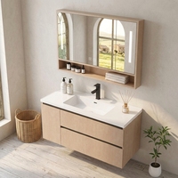 Ensembles de salle de bain de luxe en gros : Meubles-lavabos avec vasque, meuble-lavabo en bois avec miroir LED