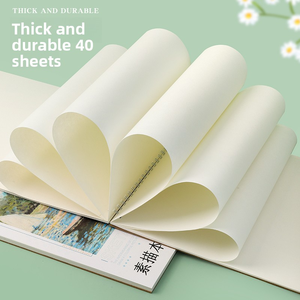 Tùy chỉnh A4 Sketchbook(4pcs) Xoắn Ốc-ràng buộc bìa cứng máy tính xách tay Kraft bìa các tông cho phác thảo Màu nước vẽ - Product Image 6