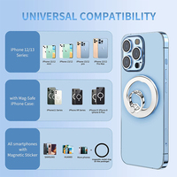 Harga Pabrik Penyangga Ponsel Magnetik dari Paduan Aluminium dengan Rotasi 360 Derajat, Cincin Pelindung Pegangan Ponsel, Kompatibel dengan iPhone