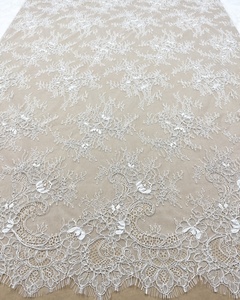 AFFINITYブライダルレースフレンチまつげシャンティリーレース生地ウェディングドレスパーティー用衣服コルセット - Product Image 6