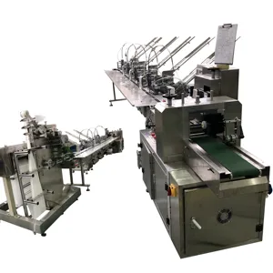 one-off paper pulp spoon fork wrapping machine plastic cutlery packing machine napkin machine