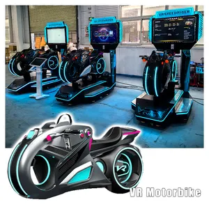 VR emballant le simulateur de course de la réalité virtuelle 9d conduisant l'arcade de course VR Machine 2024 arcade montant la machine de jeu de VR