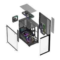 Factory Direct Boitier PC L-D1501B Compact M-ATX ITX Gaming Case 360mm AIO 350mm GPU High Quality Steel Computer Cases & Towers