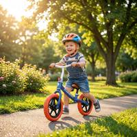 Bicicleta de Equilibrio para Niños Pequeños de 12 Pulgadas Sin Pedales para 2-5 Años, Ligera, 4 kg, Cuadro de Acero, Primera Bicicleta de Entrenamiento para Niños