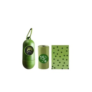 Fabricants de sacs à déchets pour animaux de compagnie biodégradables 15 PCS/rouleau Sacs à crottes de chien épais Fournitures pour sacs à crottes de chien - Product Image 1