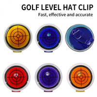 Vente en gros usine : Clip de chapeau de golf personnalisé, marqueur de balle de golf avec niveau de lecture de pente et clip de chapeau, marqueur de golf magnétique classique