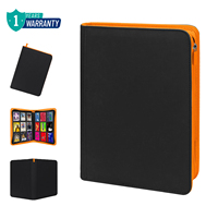 Classeur de cartes TC à 9 pochettes avec fermeture éclair, album pour 252 cartes à collectionner, livre de rangement TCG personnalisé pour cartes de collection