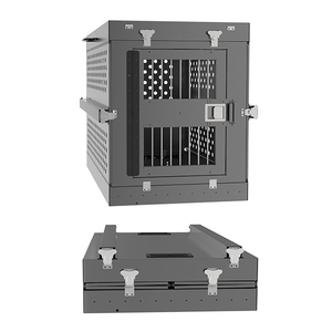 40 "Nhôm Ráp Dog Kennel Box IATA XL Có Thể Gập Lại Dog Crate K9 Kim Loại Gấp Dog Crate - Product Image 5