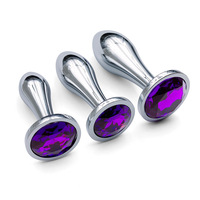 Plug anal en acier inoxydable 316 de haute qualité en forme de goutte d'eau, dilatateur anal de style SM, stimulateur de prostate gay, jouet sexuel alternatif
