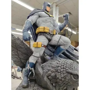 Estátua de busto de Batman personalizada de fábrica, personagem de filme de ação Marvel, figura de Batman em tamanho real para decoração