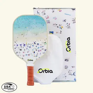 Orbia Sport Custom Logo Usapa Goedgekeurd Ruwe Carbon T700 Fiber 13Mm Groeven Textuur Pickleball Paddle Met Beschikbare Tas