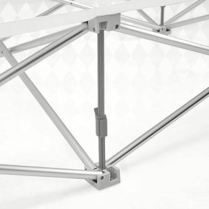 Étagère d'exposition en aluminium à cadre pop-up avec tissu élastique détachable 230x230cm, style moderne pour une utilisation en intérieur et en extérieur - Product Image 6