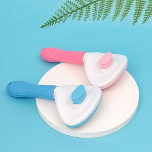 Pet Hair Remover Brush �C Stainless Steel <b>Dog</b> Cat Grooming <b>Tool</b>, Non-Slip <b>Deshedding</b> Comb <b>for</b> Shedding Control - Product Image 3