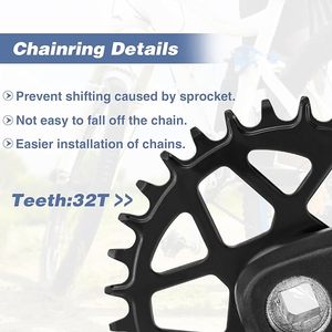 Pédalier de vélo de montagne pour <span class=keywords><strong>VTT</strong></span>, compatible avec les roues libres à 6/7/8/9/10 vitesses - Product Image 5