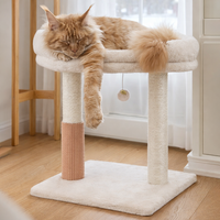 Arbre à chat multi-niveaux en velours de haute qualité, écologique et durable, avec poteaux en sisal, pour chats d'intérieur, en carton