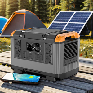 เครื่องชาร์จพลังงานแสงอาทิตย์แบบพกพา 3000W 2400W ออลอินวัน เครื่องกำเนิดไฟฟ้าพลังงานแสงอาทิตย์สำหรับการตั้งแคมป์ กรณีฉุกเฉิน ใช้งานร่วมกับอุปกรณ์ต่างๆ รถยนต์ พร้อมระบบ MPPT - Product Image 2