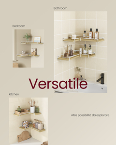 <span class=keywords><strong>Étagère</strong></span>s d'angle en bois en forme de L <span class=keywords><strong>VASAGLE</strong></span> pour mur, <span class=keywords><strong>étagère</strong></span> <span class=keywords><strong>murale</strong></span> d'angle pour salon, chambre, cuisine, <span class=keywords><strong>étagère</strong></span>s flottantes, lot de 2 - Product Image 3
