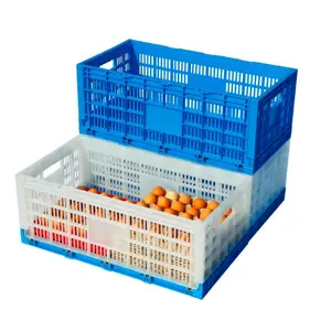 Hot sale Great-Farm Foldable Plastic Egg Basket Turnover Box,egg tray transportation tool, Egg Transport Basket