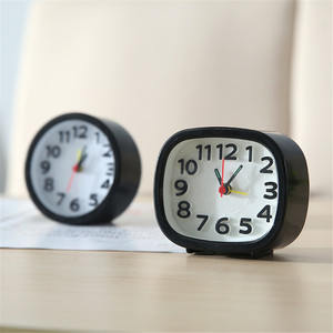 Despertador redondo y cuadrado <span class=keywords><strong>pequeño</strong></span>, despertador portátil compacto con batería y barrido silencioso - Product Image 5