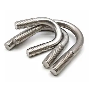 Customization Connector Stainless Steel Bolts And Nuts Ss400 M8*1.25 U Bolt Dimensions