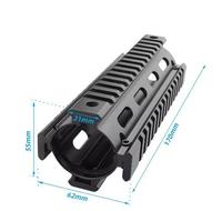 Support de rail de guidage en alliage d'aluminium de 7 pouces, support tactique de sécurité durable pour l'extérieur avec libération rapide et MOLLE, léger