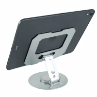 Support de tablette pliable réglable en acier au carbone, antidérapant, en silicone, angle 360/180 degrés, WZ-610