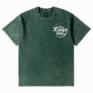 MoQ 50 Pcs Custom Logo Camiseta de hombre 230gsm Vintage Washed Cotton Drop Shoulder Fit - Product Image 6