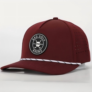 Bán Buôn Tùy Chỉnh Trucker Hat Gorras Laser Mũ Bóng Chày Cắt Lỗ Đục Hip Hop Unisex 5 Bảng Điều Chỉnh Dây Thể Thao Golf Thể Thao Cha Hat - Product Image 2