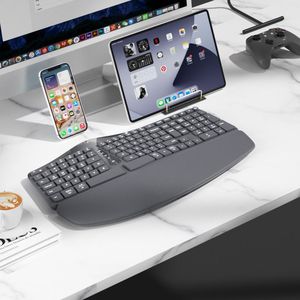 Mouse nirkabel Keyboard mekanis yang berfokus pada Nyaman Untuk tipe jam panjang mengurangi ketegangan pergelangan tangan meningkatkan efisiensi kerja anti-jatuh - Product Image 6