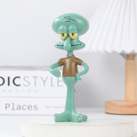 Portalápices de Resina Hecho a Mano con Diseño de Pulpo de Dibujos Animados, Organizador de Escritorio, Figura Decorativa de Personaje Adorable de 14.5cm para Oficina, Hogar, Regalo