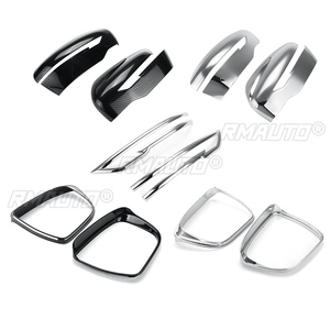 Pour Nissan Qashqai J11 Rogue / X-Trail T32 Rogue 2014 2015-2020 Paire de coques de rétroviseurs avec protection anti-pluie et bandes de rétroviseurs - Product Image 2