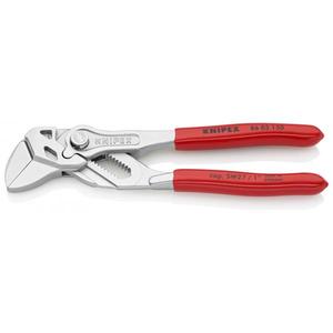 KNIPEX - 86 03 150 <b>Pliers</b> and a <b>wrench</b> in a single tool chrome plated, handles plastic coated <b>PLIERS</b> AND CUTTERS - Product Image 1