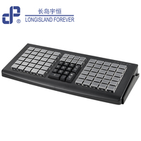 Teclado Programable ABS de Escritorio LIF KB81 con Diseño Personalizado OEM al Mejor Precio, Lector de Tarjetas USB Opcional, Compatible con Sistemas POS OPOS/JPOS