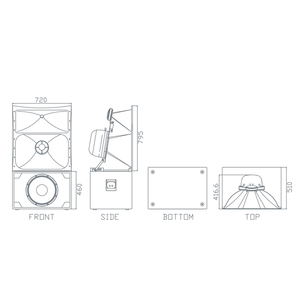 Hệ thống rạp hát chuyên nghiệp thụ động ba chiều, thiết bị hệ thống âm thanh rạp chiếu phim, Loa sân khấu biểu diễn quy mô lớn - Product Image 4