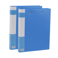Papeterie scolaire et de bureau, classique, A4, couverture PP bleue élastique, dossier de dossier à ressort avec attache