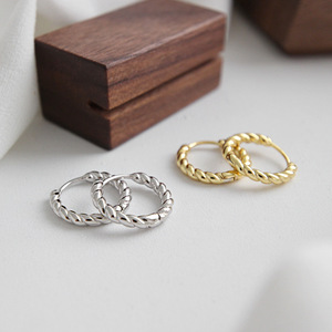 925 <span class=keywords><strong>Orecchini</strong></span> In Argento Sterling <span class=keywords><strong>Mini</strong></span> Orecchino ad anello INS Semplice Anello Rotondo Orecchino - Product Image 2