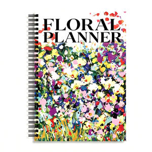 Libreta Planificadora de Tapa Dura con Diseño Espiral Romántico y Floral, Diario de Recetas para Planificación de Comidas (Personalizable) - Product Image 3