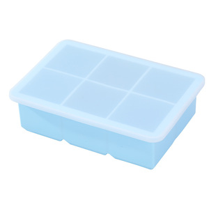 Silicone Ice Cube Tray 6 8 Compartment With Lid Food Grade Square Mold For Freezer Ice Making - Product Image 4