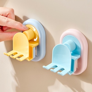 Suction Cup Wall Mounted <b>Toothbrush</b> <b>Holder</b> with Cup Storage Rack for <b>Toothbrush</b> Toothpaste Squeezer Bathroom Organizers - Product Image 2