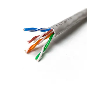 מהירות גבוהה מחיר טוב Cat6 Cat5e LAN כבל cat 6 כבל אתרנט CCA 25awg 2pr 4pr 305m 1000ft utp כבל רשת פנימית