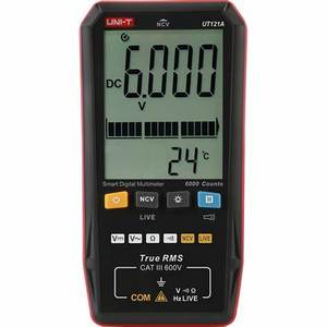 UNI-T UT121A มัลติมิเตอร์แบบการ์ดอัจฉริยะ ระบบจดจำฟังก์ชันและช่วงการวัดอัตโนมัติ - Product Image 1
