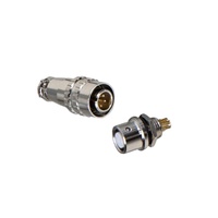 Conector Circular BNC de 5 Pines XS9, Conector Eléctrico de Aviación Push-Pull, Enchufe de Alimentación IP67 a Prueba de Agua, Carcasa de Aleación de PC, Enchufe Metálico para Soldar