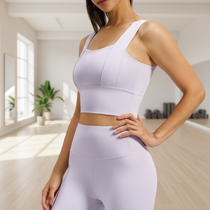 Soutien-gorge de yoga réversible respirant et absorbant les chocs haute résistance, style débardeur, pour femmes, idéal pour le sport et le fitness transfrontalier - Product Image 1