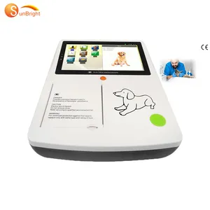Nhà sản xuất sunbright mặt trời 6032 12 chì kỹ thuật số màn hình cảm ứng 3 kênh thú y sử dụng y tế bác sĩ thú y động vật ECG máy