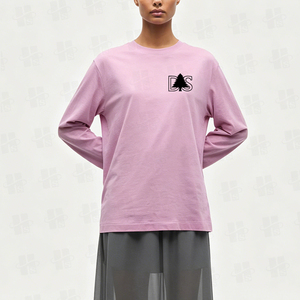 Camisetas de Manga Larga para Mujer, al por Mayor, Estilo Relajado, con Estampado Digital Personalizado, Cómodas, 100% Algodón, Básicas - Product Image 2