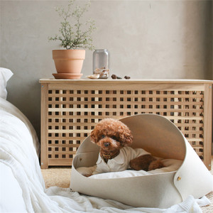 Casa de fieltro para mascotas, cueva para gatos, cama para gatos, tienda de campaña para gatitos, casa para cachorros, casa para perros pequeños de interior - Product Image 6