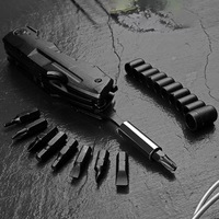 Alicates Plegables Multifuncionales, Alicates para Tornillos, Herramienta Multiusos Portátil para Exteriores, Herramienta Multiusos de Emergencia para Acampar y Sobrevivir