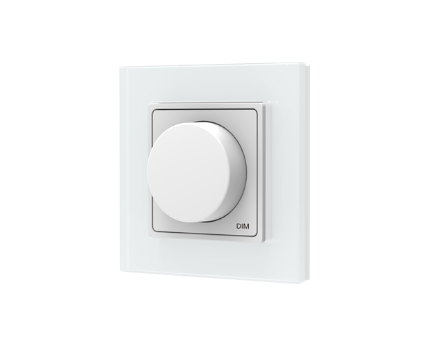Skydance PK1(G) Wall Rotary Glass Panel RF Remote Controller 1zone Rotary Switch Dimmer for Single Color Remote Control